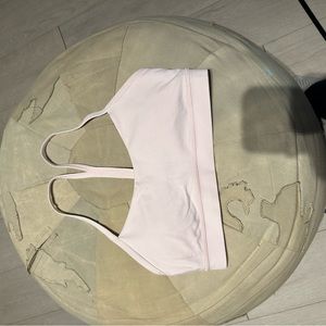 Lululemon flow nulu Y sports bra, size 6, strawberry milkshake